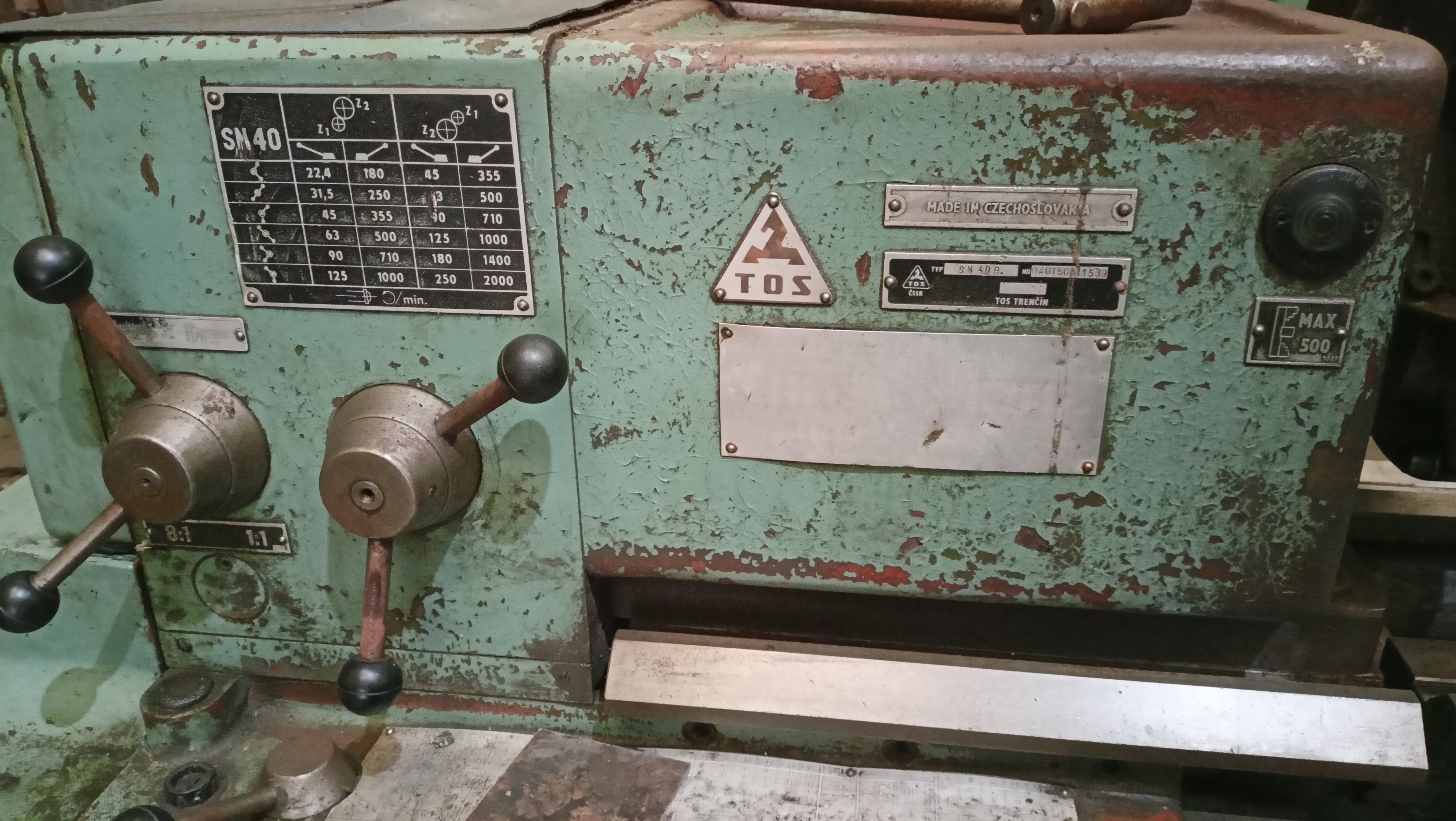 High Quality Used Tos Lathe Machine