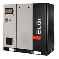 Grey Electric Lubricated Screw Air Compressor Eg Series