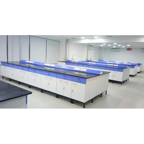 Blue-white Laboratory Work Station