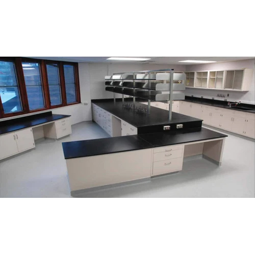 Blue-white Laboratory Work Station