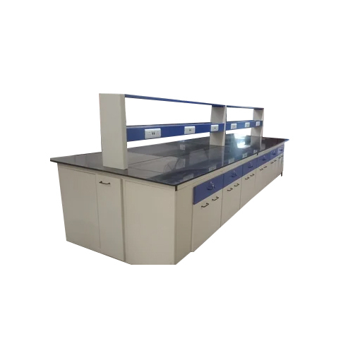 Blue-grey Laboratory C Frame Design Island Bench