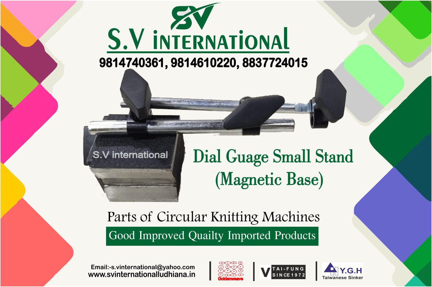 Dial Small Stand - Metal & Plastic, 5x3x2 Inches, Black | Durable Design, Magnetic Base, Precise Adjustment, Easy Operation, Stable Stand