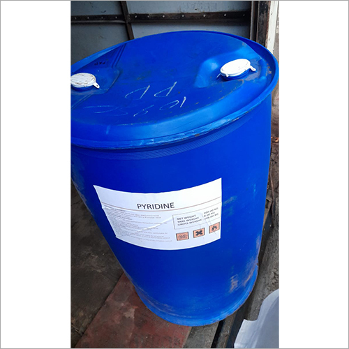 Pyridine Chemical - CAS No 110-86-1, Liquid Form, Pharma Grade, Purity 99.9%, Boiling Point 115.2°C, Melting Point 41.6°C, Miscible Solvent