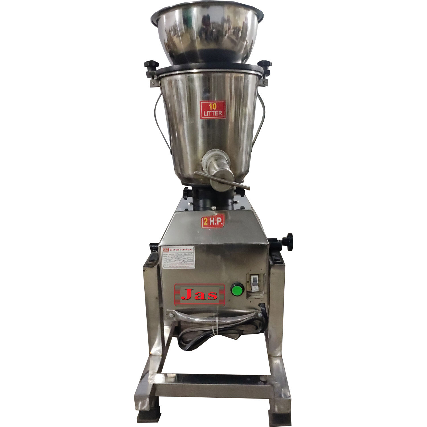 Commercial Mixer Machine - 2.5 To 20 Litre/hr Capacity | Semi Automatic, Stainless Steel, One Year Warranty Against Manufacturing Defects