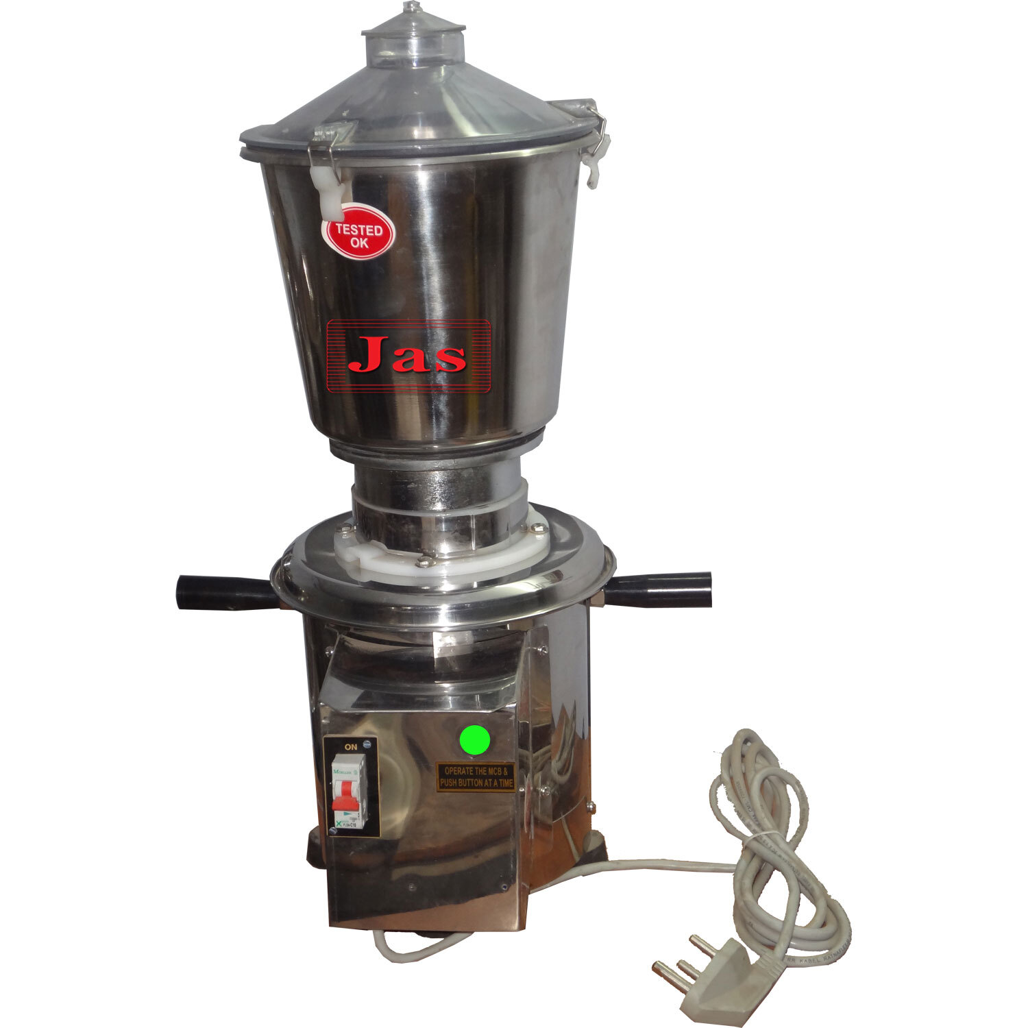 Commercial Mixer Machine - 2.5 To 20 Litre/hr Capacity | Semi Automatic, Stainless Steel, One Year Warranty Against Manufacturing Defects