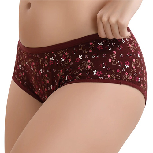प्रिंटेड ब्राउन पैंटी