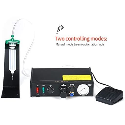 Glue Dispenser - Kenkou 982 Analog | Dual Controlling Modes, Led Display, Precise Control Electrovalve, Integrated Pressure Gauge, Wide Application