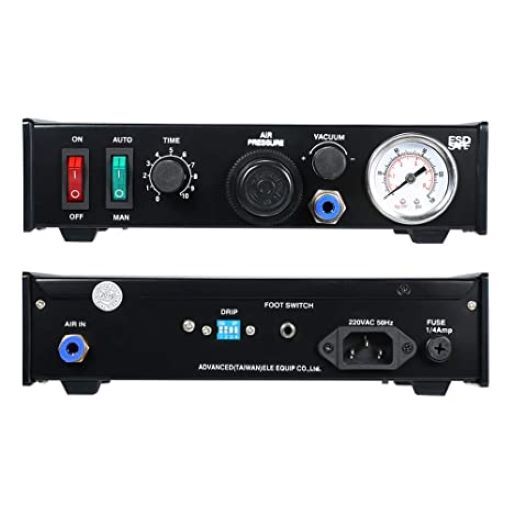 Glue Dispenser - Kenkou 982 Analog | Dual Controlling Modes, Led Display, Precise Control Electrovalve, Integrated Pressure Gauge, Wide Application