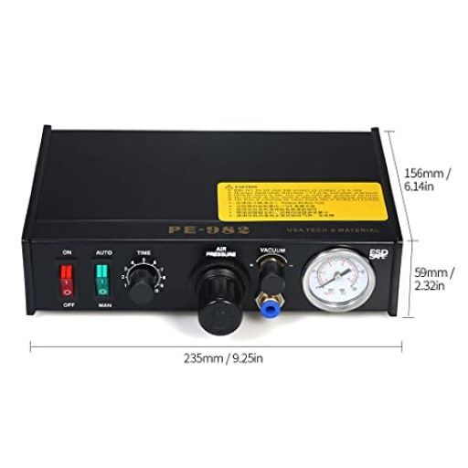 Glue Dispenser - Kenkou 982 Analog | Dual Controlling Modes, Led Display, Precise Control Electrovalve, Integrated Pressure Gauge, Wide Application