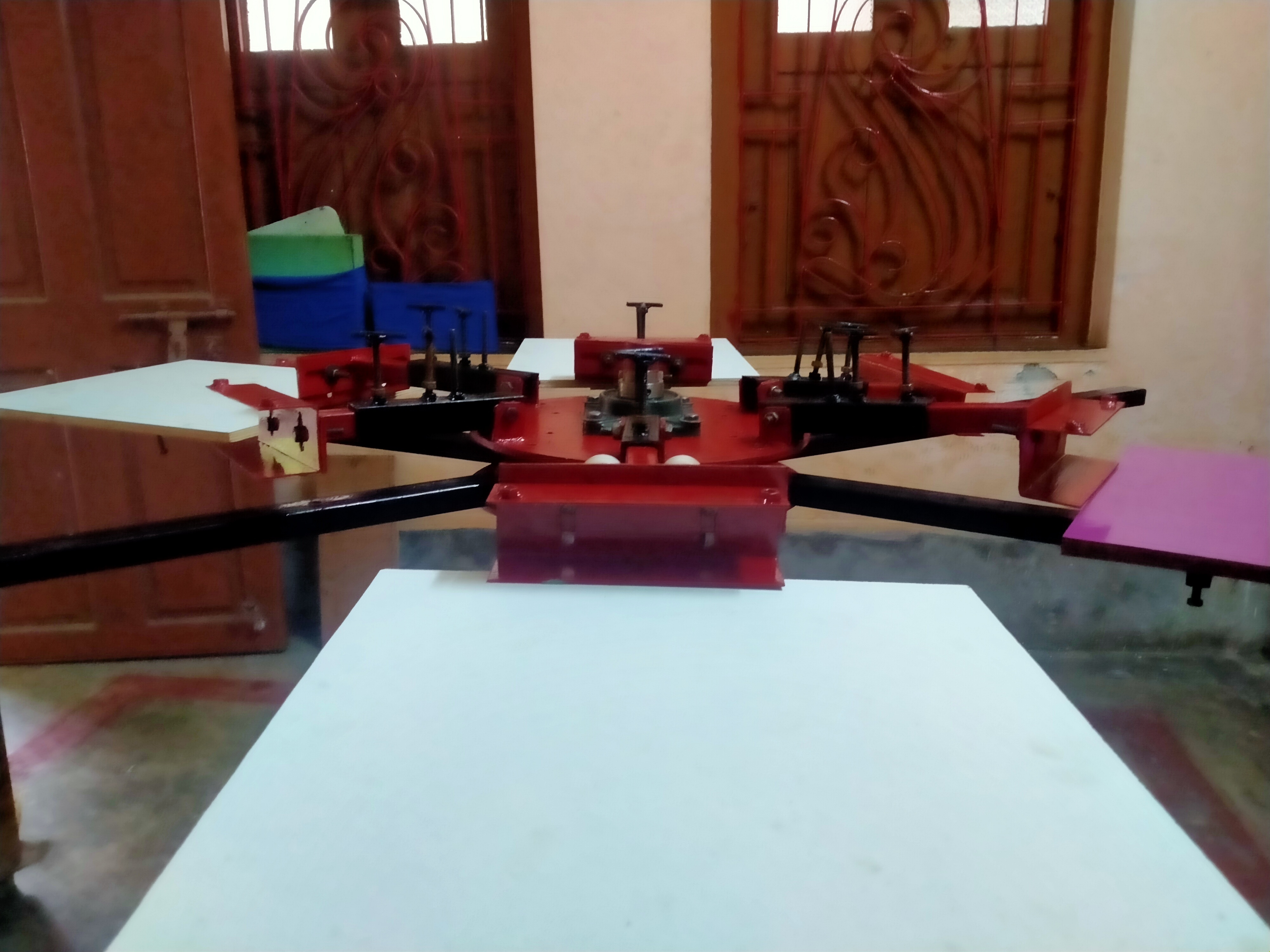 Manual Screen Printing Machine 6 Color 6 Station Micro Adjustable
