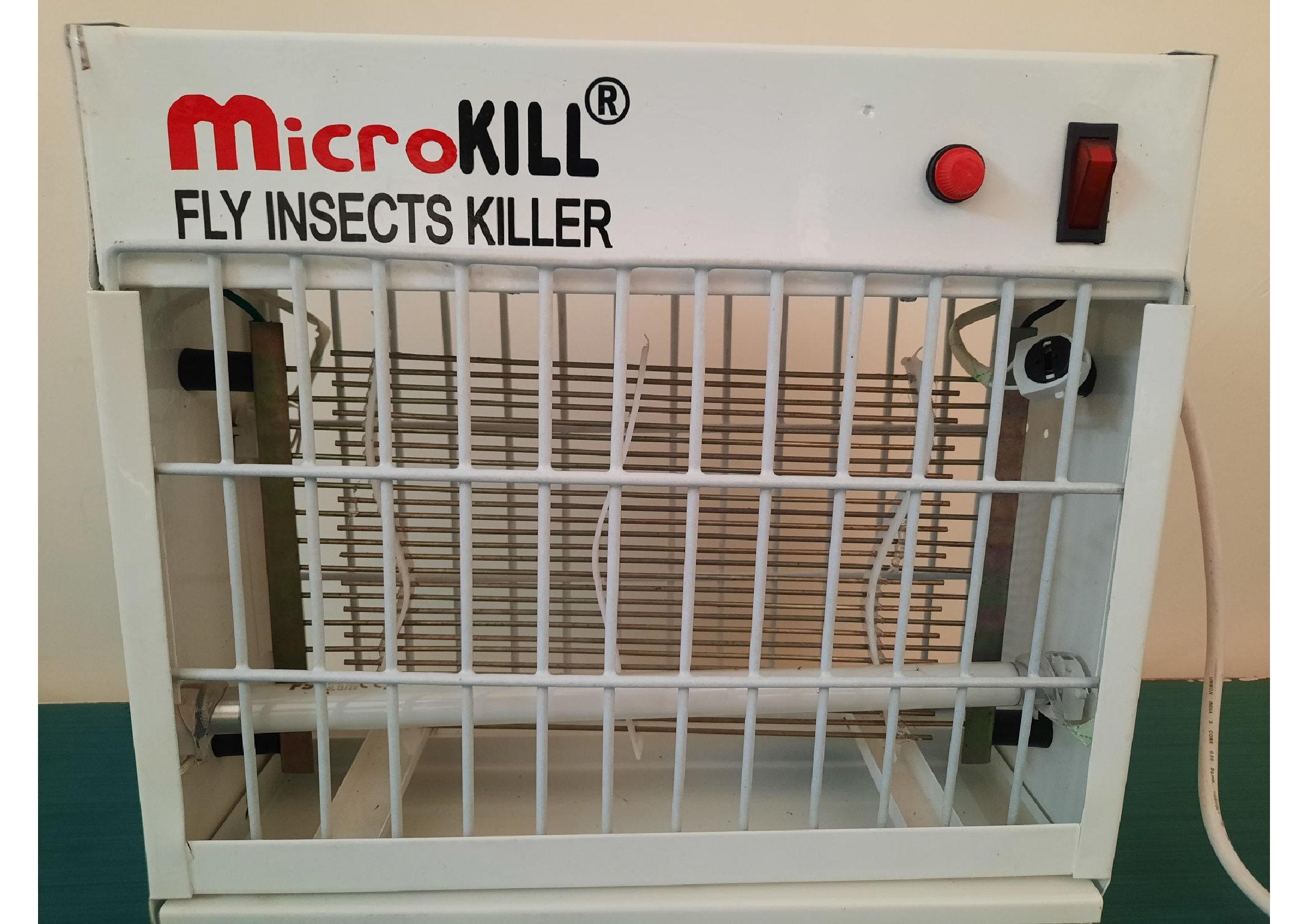 Microkill - Crc Iron Sheet Body, 12x4.75x11 Inches, Ivory White | Energy Efficient, Insect Kill Machine For Flies And Mosquitoes