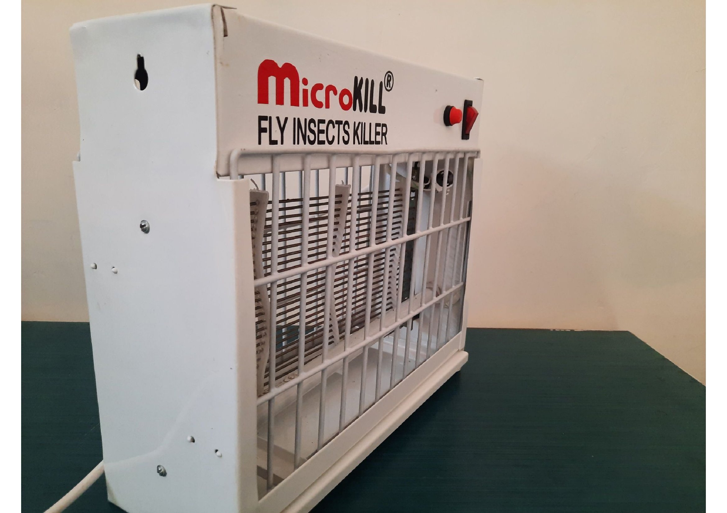 Microkill - Crc Iron Sheet Body, 12x4.75x11 Inches, Ivory White | Energy Efficient, Insect Kill Machine For Flies And Mosquitoes