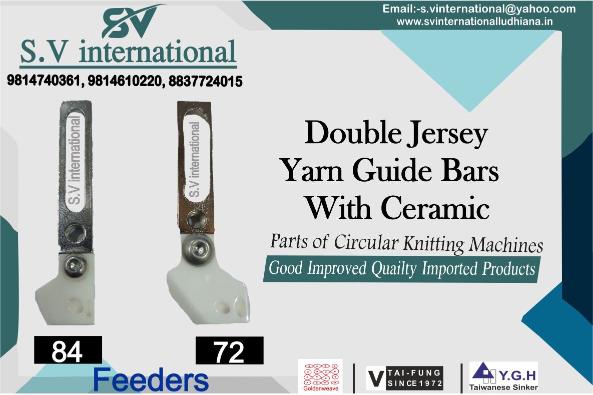 Double Jersey Yarn Guide Bars With Ceramic