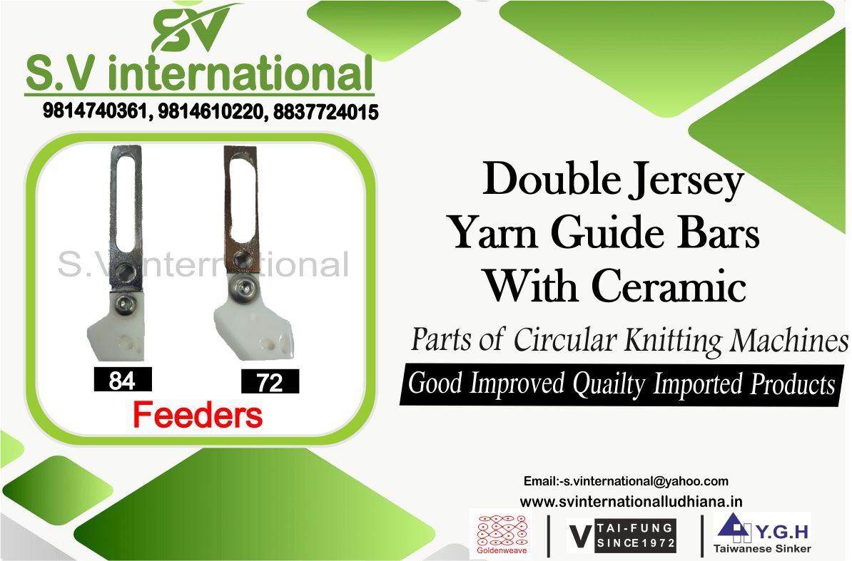 Double Jersey Yarn Guide Bars With Ceramic