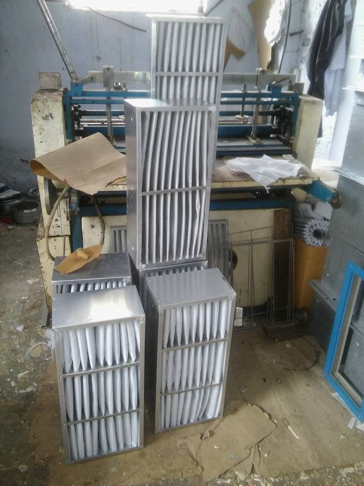 White Leading Supplier Of Ahu ( Air Handling Unit) Filter In Bangalore Karnataka