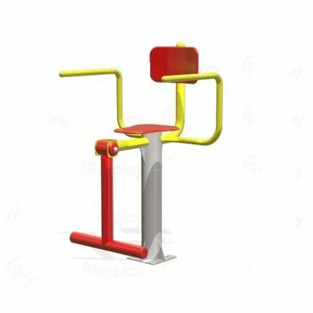 Outdoor Gym Knee Chair - Manual Operation, Customizable Seat Color | Commercial Grade For Abdominal Exercise