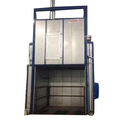 Silver Industrial Paint Baking Oven