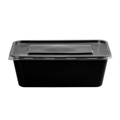 प्लास्टिक 1000 मिली स्क्वायर फूड कंटेनर