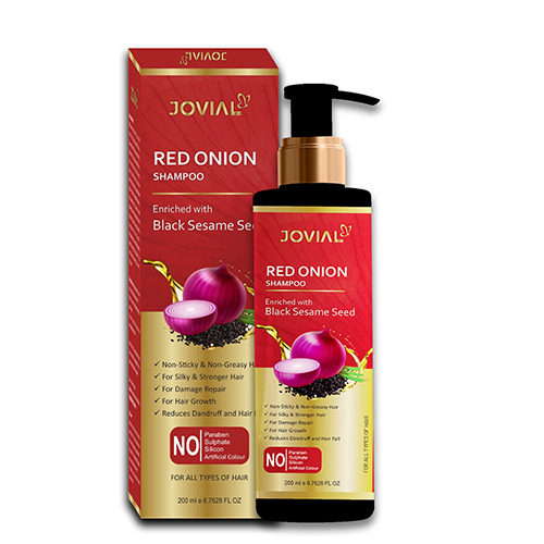 बाल उपचार उत्पाद काले तिल के बीज के साथ लाल प्याज शैम्पू