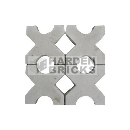 Concrete Grass Paver Block - Cement Material, 80mm Thickness, Grey Color | Eco-friendly Grass Integration For Driveways And Parking Areas