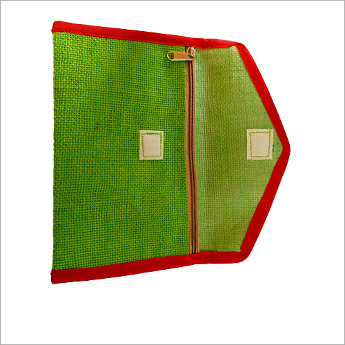 Jute Purse - Jute Material, Green Color | Plain Design for Everyday Use, Eco-Friendly Accessory
