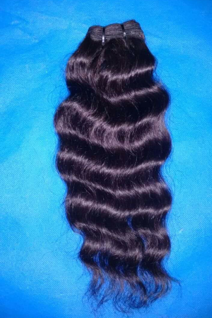 Brown Remy Water Wave Hair