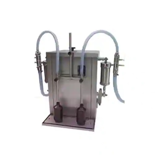 Automatic Two Head Liquid Filling Machine - Stainless Steel, 1800x840x1400 Mm | Semi-automatic, Low Noise, Eco-friendly, Simple Control