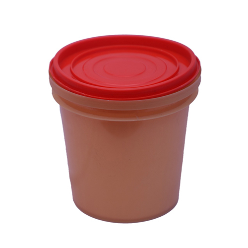 1kg HDPE Grease Container - 1 kg Capacity , Rigid Plastic Material, Round Shape, Easy to Use, Sturdy Design for High Weight Loading Capacity