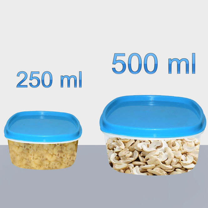 Airtight Multiuse Storage Container - Food Grade Plastic, Standard Size, Transparent | Bpa Free, Shatterproof, Stackable, Leak Proof, Freezer & Dishwasher Safe