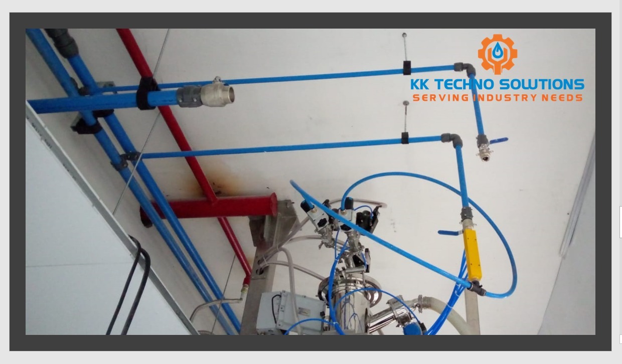 Blue Industrial Air Pipe