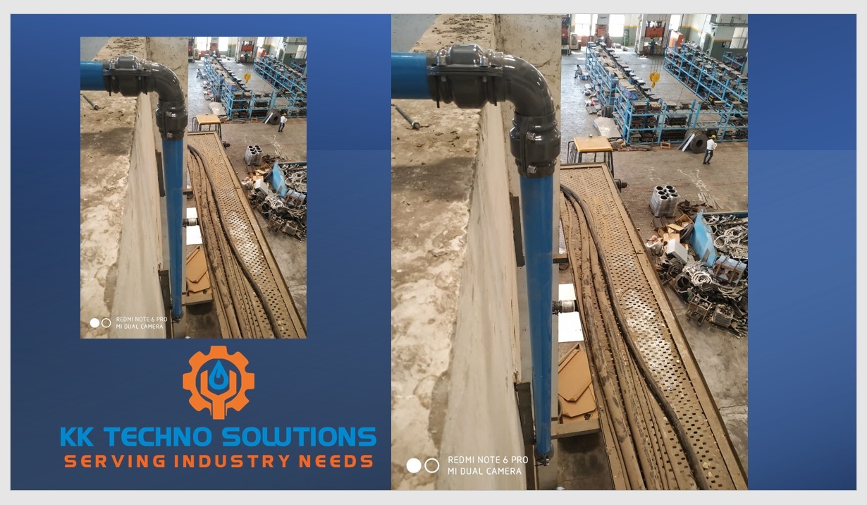 Blue Industrial Air Pipe