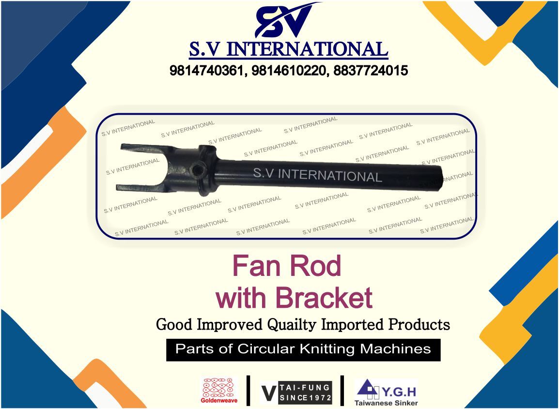 Fan Rod Bracket - Steel, 10cm Length X 1cm Diameter X 2cm Width | Durable, Easy Install, Long Lasting, Precise Fit, Reliable, Black Finish, 60hrc Hardness