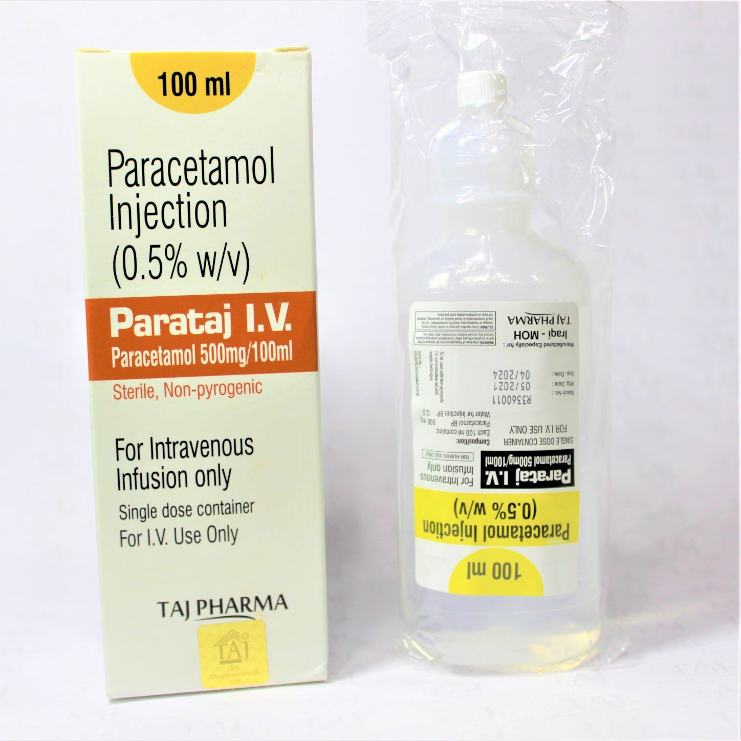 Paracetamol Intravenous Infusion Bp General Medicines