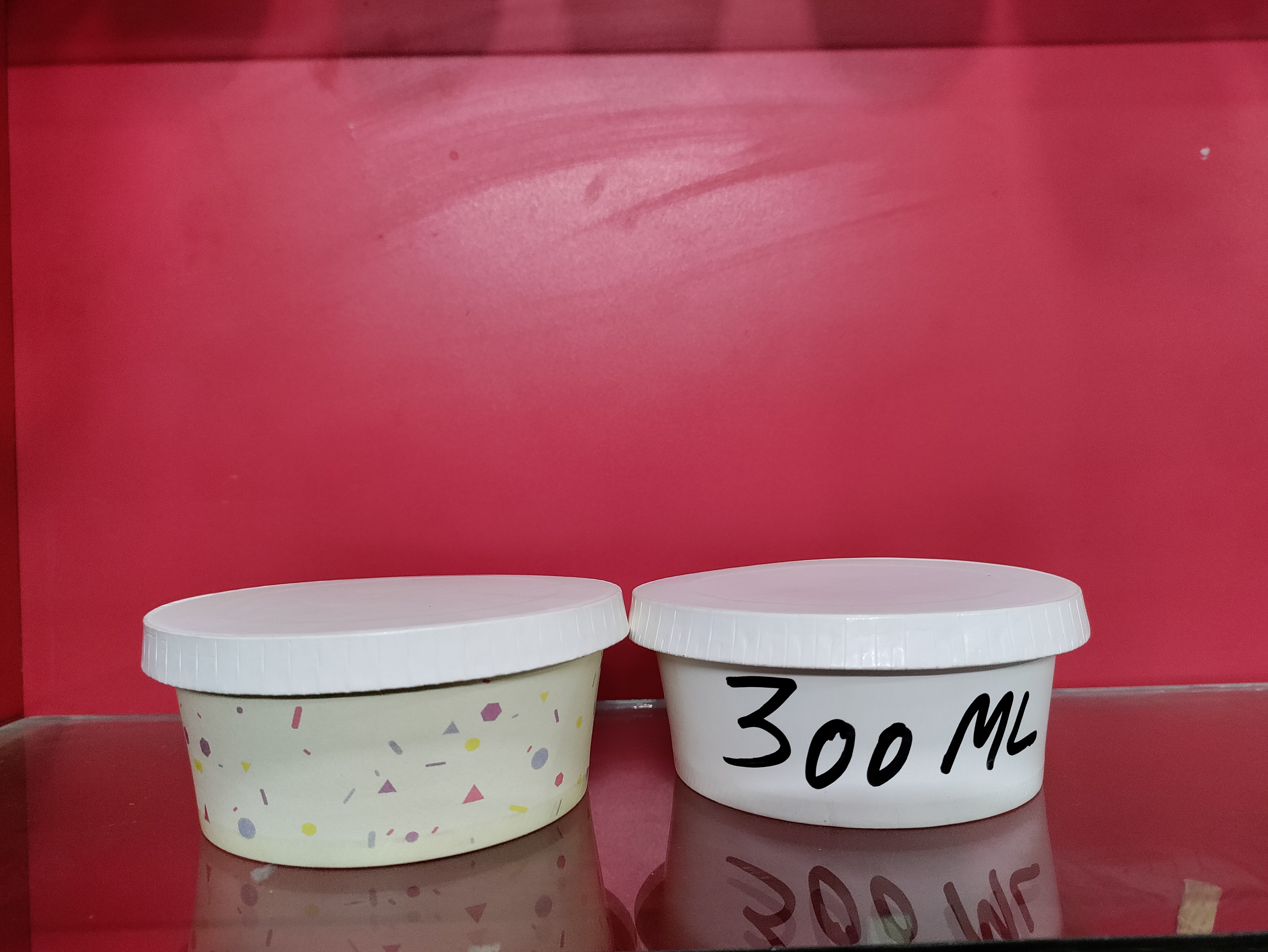 Paper Containers - 700ml, Eco-friendly White Paper With Matte Lamination - Customized Design For Food Use, Uv Offset Printed