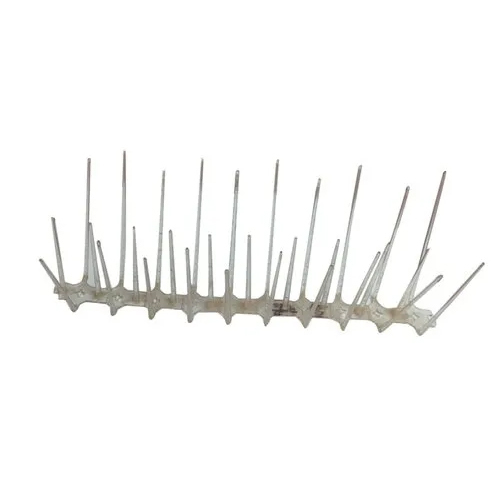 White Polycarbonate Bird Spikes - 1 Foot Length | Durable, Weather-resistant Design