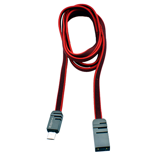 Type V8 Usb Cable - Plastic, Rubber | Red Color, 6 Months Warranty