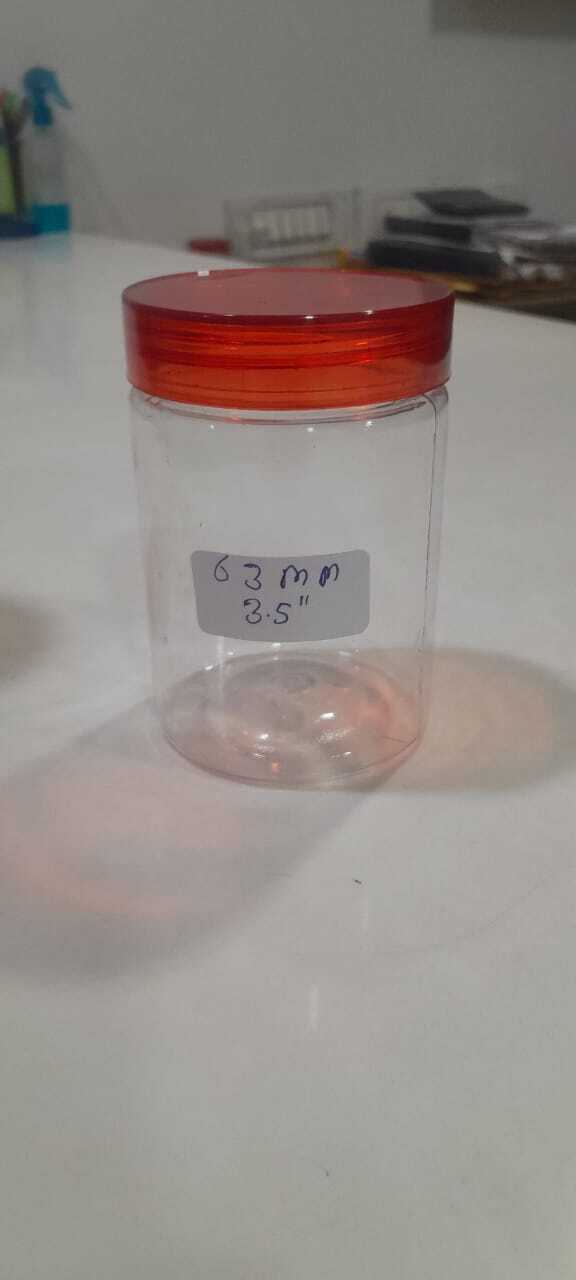 Plastic Pet Jars - Lightweight, Variable Sizes, Cylindrical | Available In Red, Yellow, Green, Blue, Black, Brown, Semi-rigid Plastic