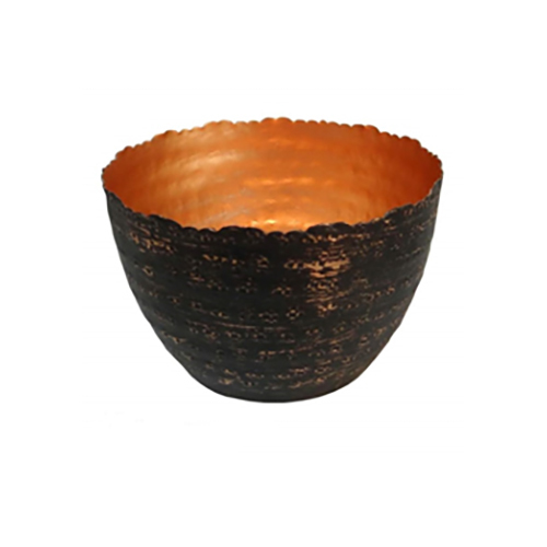 ब्लैक एंड कॉपर टी लाइट होल्डर