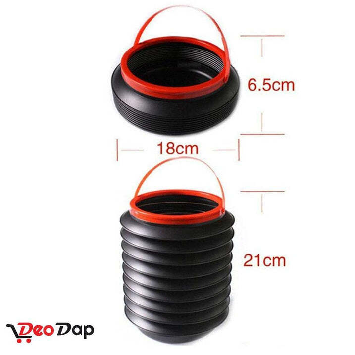 0237 Foldable Car Storage - Plastic Material | Black Color, Collapsible Design For Space-saving, Multi-purpose Use For Trips, Organizing, And Fishing