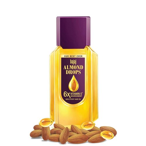 येलो बजाज आलमंड ड्रॉप्स हेयर ऑयल 200ml
