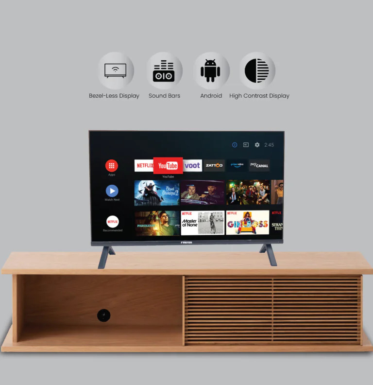 32 Inch Smart Led Tv - 1366x768 Resolution, 16:9 Aspect Ratio, 280 Cd/m2 Brightness, 10w+10w Audio Output, 5ms Response Time, Multiple Ports