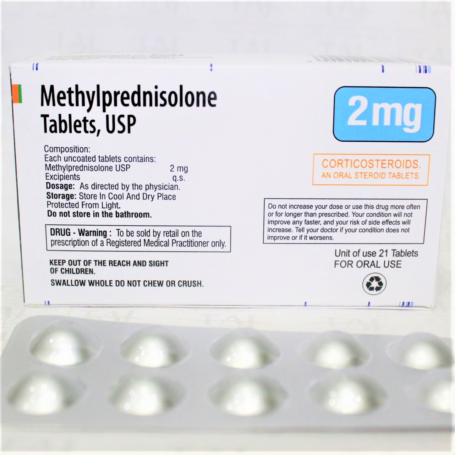 Methylprednisolone Tablets Usp 2mg Expiration Date: 3 Years