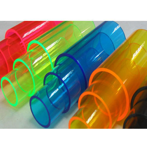 PVC Color Transparent Pipe - Flexible Thermoplastic, Round Shape, Glossy Finish | Available in Multiple Colors, Warranty Included