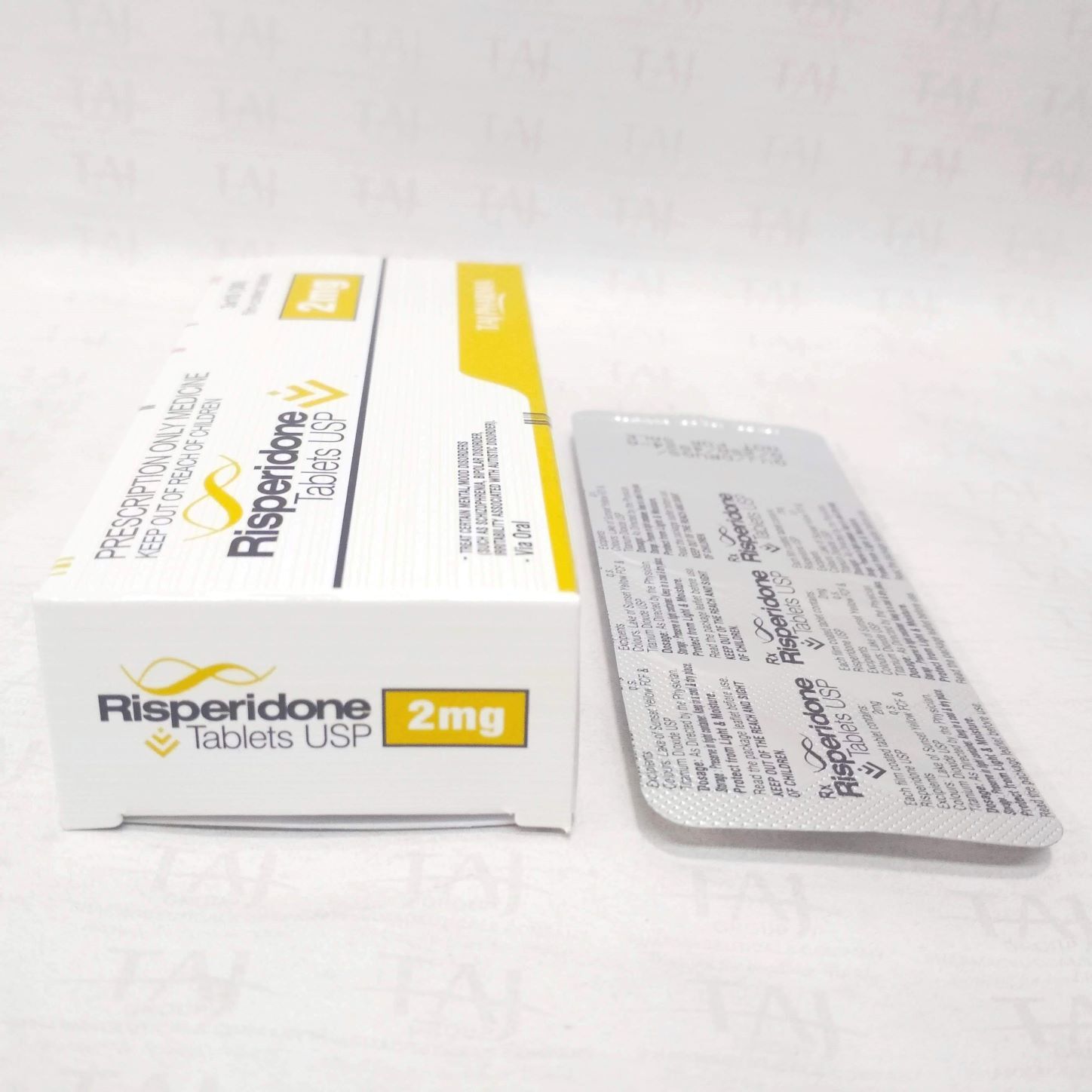 Risperidone Tablets Usp 2mg - Film Coated Tablets, 100% Assay, Antipsychotic Medication For Schizophrenia And Bipolar Disorder