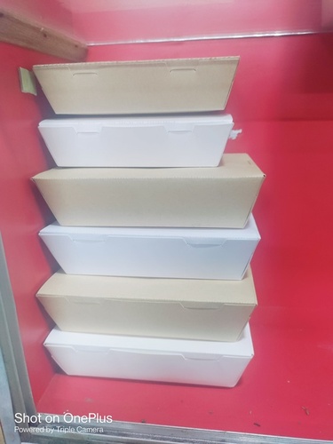 Paper Food Boxes - Color: White