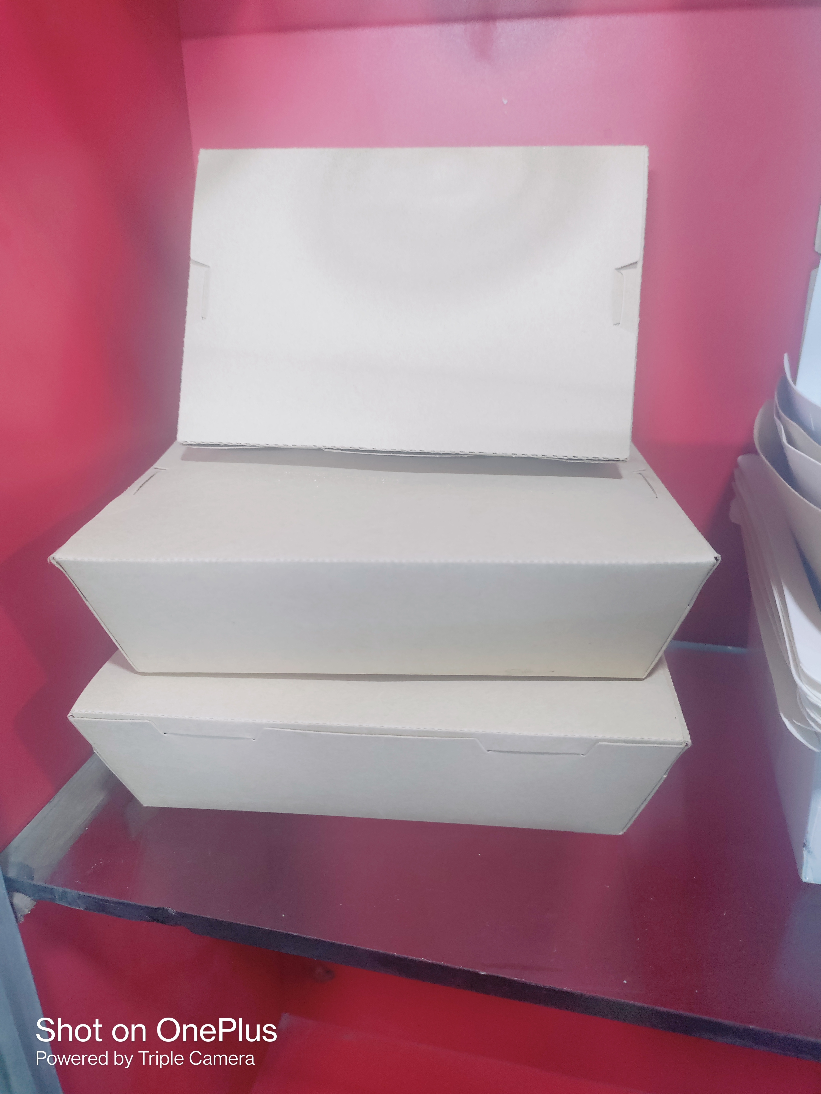 Paper Food Boxes - Color: White