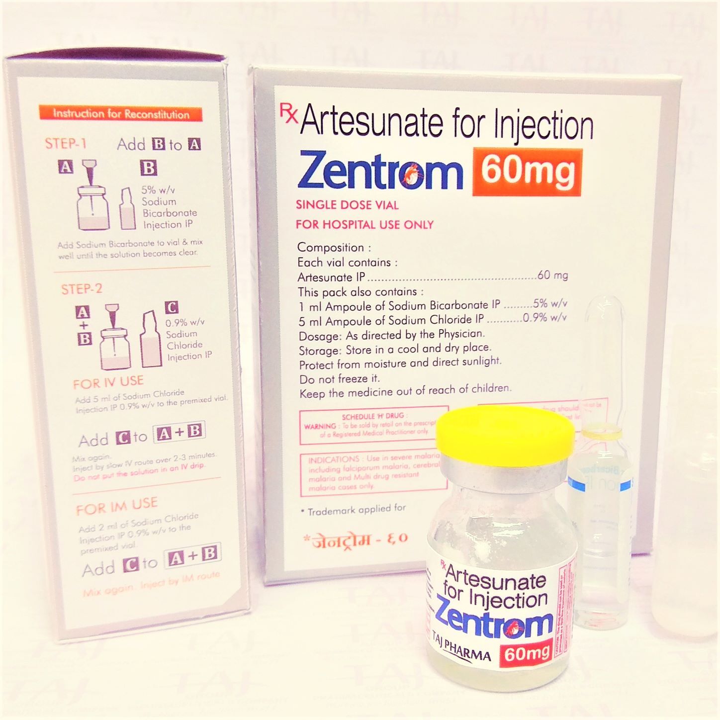 Artesunate For Injection 60mg Expiration Date: 2 Years