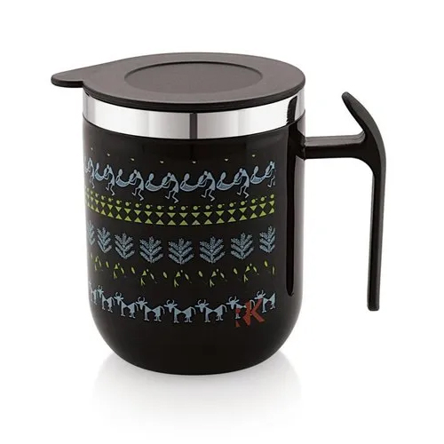 200gm Insulated Coffee Mug With Lid - Stainless Steel, Multiple Sizes Available | Perfect For Home And Hotel Use