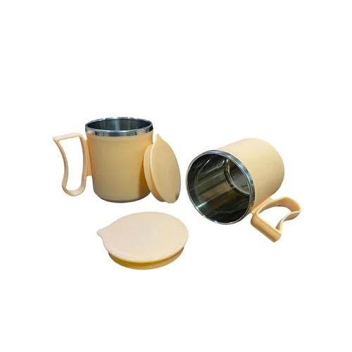 300 Ml Insulated Coffee Mug With Lid - Stainless Steel, Attractive Design, Fine Finish | Ideal For Home And Hotel Use