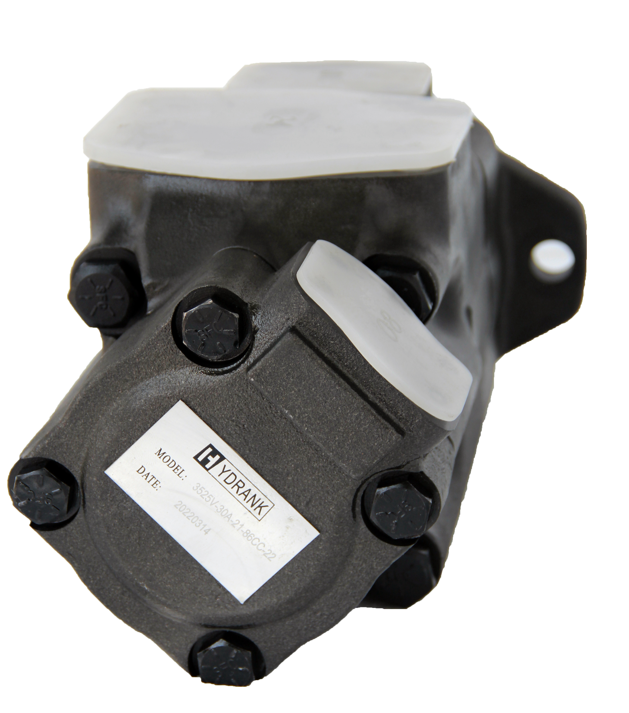 Vickers Type Double Vane Pump H-3525v - Cast Iron, Black | 180 Bar Maximum Pressure, Multi Stage Design, Easy Installation, Corrosion Resistant, Highly Efficient, Longer Service Life